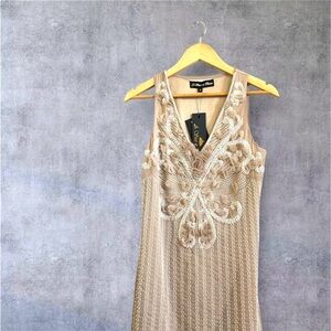 A Star is Born | Layered Beaded Sheath Sleeveless Dress– 12 (Fits like a 10)